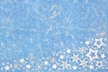 Christmas Snowflake and Star Abstract Fantasy Background Royalty Free Stock Photo