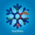 Christmas Snowflake symbol background