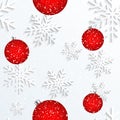 Christmas Snowflake White Background