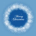 Christmas snowflake wreath illustration Royalty Free Stock Photo