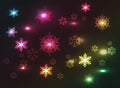 Christmas snowflakes background