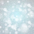 Christmas snowflakes background vector blue light abstract Royalty Free Stock Photo