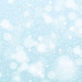 Christmas snowflakes background vector blue light Royalty Free Stock Photo