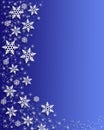 Christmas Snowflakes border Royalty Free Stock Photo