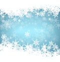 Christmas Snowflakes Card Royalty Free Stock Photo
