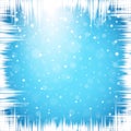 Christmas snowflakes and icicles. Royalty Free Stock Photo