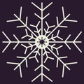 Christmas snowflakes seamless background.