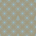 Christmas snowflakes seamless background.