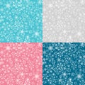 Christmas snowflakes seamless background Royalty Free Stock Photo