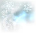 Christmas Snowflakes Ice Crystals Background