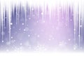 Christmas snowflakes, snowdrift and icicles. Royalty Free Stock Photo