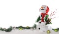 Christmas Snowman Border