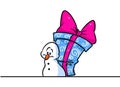 Christmas snowman character great gift cartoon