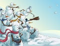 Christmas snowmen invasion