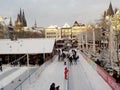 Christmas in snowy Cologne, Germany. Christmas markets.