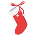 Christmas sock cartoon icon