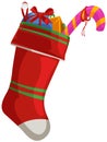 Christmas sock with gift