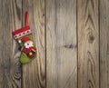 Christmas sock hanging Royalty Free Stock Photo