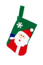 Christmas sock isolated Royalty Free Stock Photo