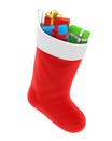 Christmas Sock Isolated Royalty Free Stock Photo