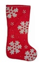 Christmas sock - red Royalty Free Stock Photo