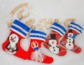 Christmas socks Royalty Free Stock Photo