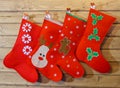 Christmas socks Royalty Free Stock Photo