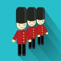 christmas soldiers. Vector illustration decorative design