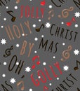 Christmas song pattern, Seamless texture pattern