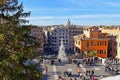 Christmas on the Spanish steps, Rome