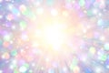 Iridescent Rays and Sparkle Background