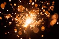 Christmas sparkler Royalty Free Stock Photo