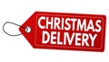 Christmas special delivery label or price tag