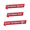 Christmas Special Offer Long Shadow Labels