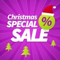 Christmas special sale background Royalty Free Stock Photo
