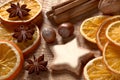 Christmas spices, nuts and cookies04 Royalty Free Stock Photo