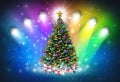 Christmas Spotlights Royalty Free Stock Photo