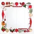 Christmas Square Wreath Royalty Free Stock Photo