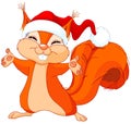 Christmas Squirrel Royalty Free Stock Photo