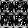 Christmas stamps Royalty Free Stock Photo