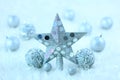 Christmas star and balls Royalty Free Stock Photo