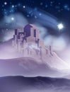 The Christmas Star of Bethlehem Illustration Royalty Free Stock Photo