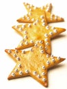 Christmas star cookies Royalty Free Stock Photo