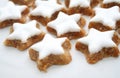 Christmas star cookies Royalty Free Stock Photo