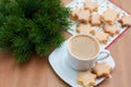 Christmas Star Cookies Royalty Free Stock Photo