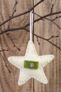 Christmas star decoration Royalty Free Stock Photo