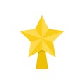 Christmas star ornament vector icon