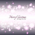 Christmas Star Snowflake Greeting Card Royalty Free Stock Photo