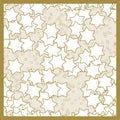 Christmas stars pattern with seamless continuous texture