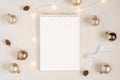 Christmas stationery mockup. Royalty Free Stock Photo